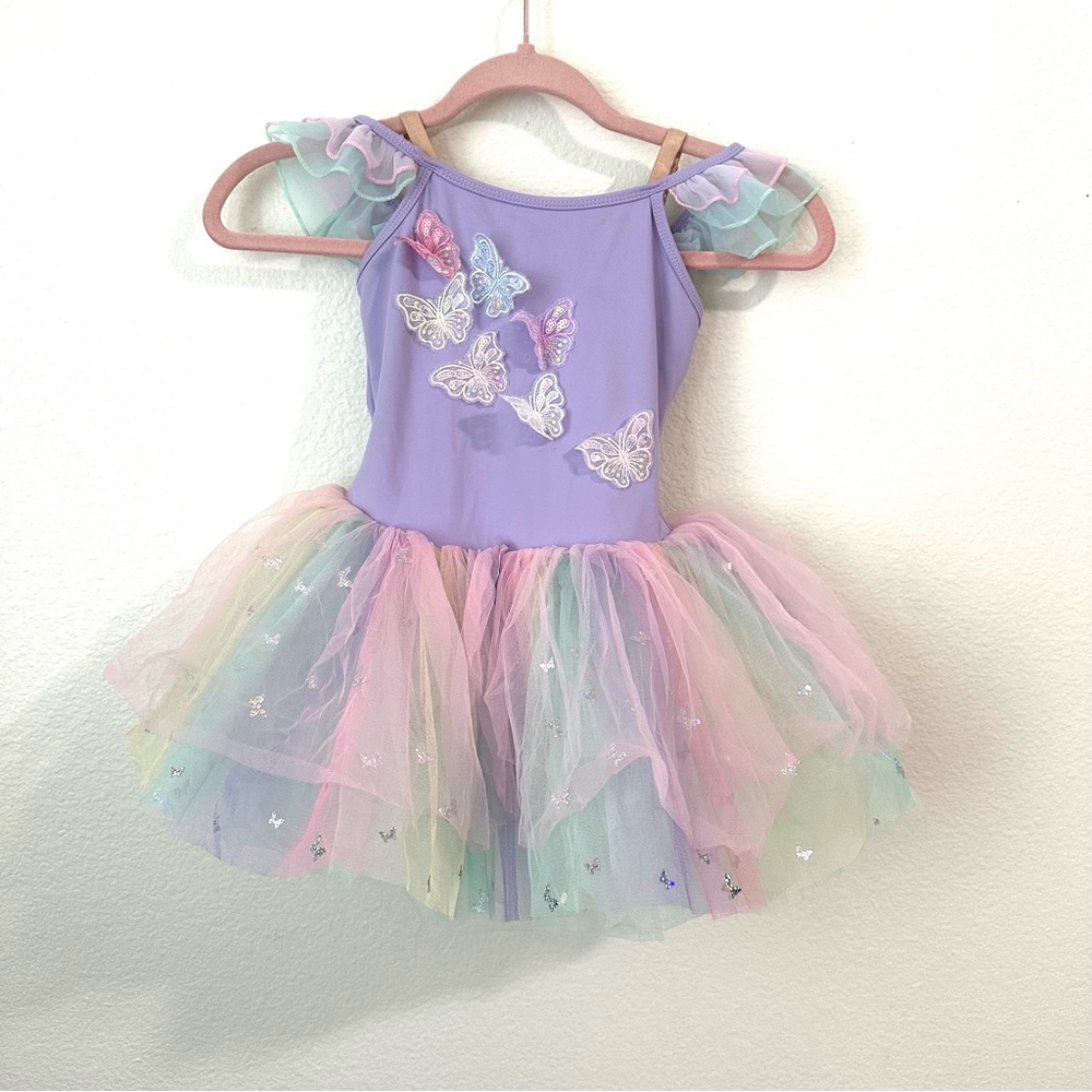 Pastel Butterfly Fairy Tutu Dress Girls Size 4/5